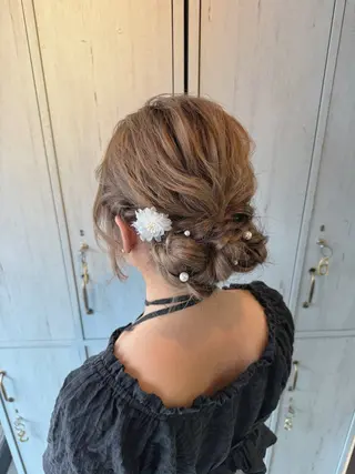 ヘアアレンジ 奴賀 詩のヘアスタイル