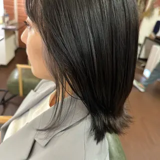 ミディアム カラー 💜推しインナー カラー/菊池柊真💜のヘアスタイル