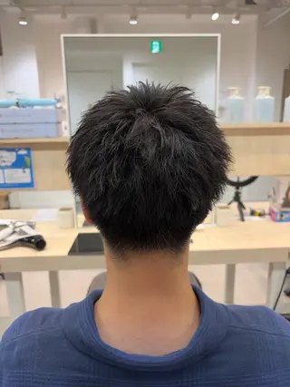 メンズ スパイキーショート/ 短髪パーマ特化のヘアスタイル