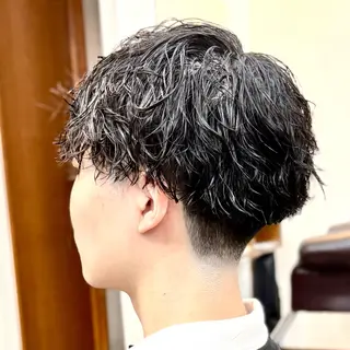 ミディアム パーマ メンズ 💈直毛×ツイスパの プロ🥷清水のヘアスタイル