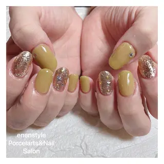 ミディアム ネイル 🐾enen style 🐾のネイルデザイン