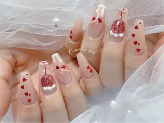 ネイル Camellia 長さだし& デザインのネイルデザイン