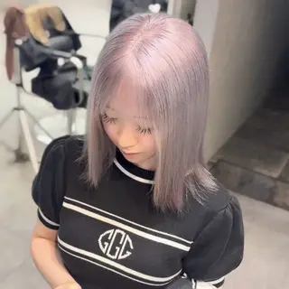ミディアム カラー ハイトーン/ブリーチ 🤍Suzuka🤍のヘアスタイル