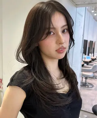 セミロング *。艶髪/透明感 🎀CHIKA🎀のヘアスタイル