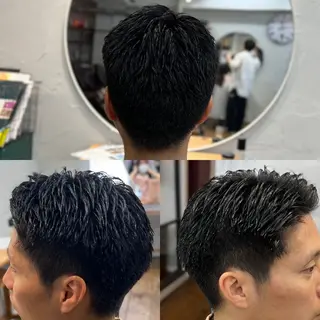 ショート メンズ 髪質改善/縮毛矯正/ 超高濃度水素ケアのヘアスタイル