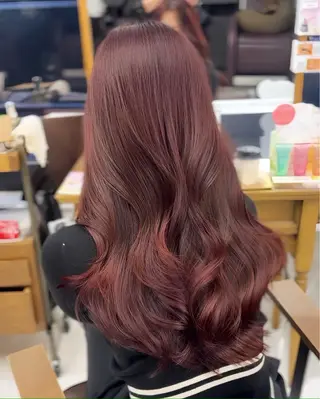 ロング カラー 🖤ハイトーンカラ ー🖤/ここなのヘアスタイル