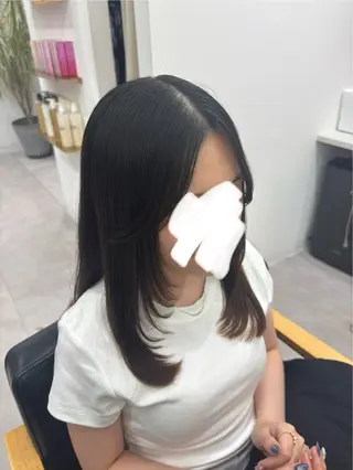 セミロング 田中澪🩵ྀི /HUG横浜のヘアスタイル