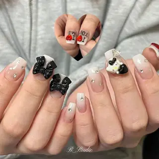 ネイル ネイル💕& まつ毛パーマのネイルデザイン