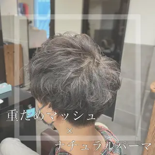 ショート カラー パーマ メンズ 新宿御苑前/ボブ 髪質改善Ryuseiのヘアスタイル