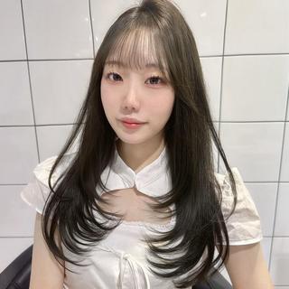 カラー 韓国風レイヤーカット 🪽垢抜け/銀座のヘアスタイル
