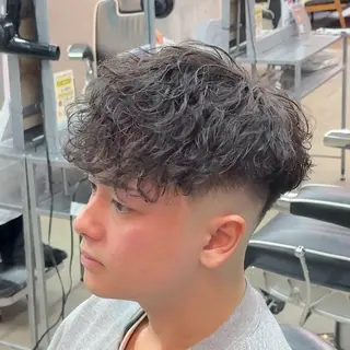 ショート パーマ ヘアアレンジ メンズ MENIN メンズ サロン 望月 涼太のヘアスタイル