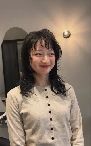 ミディアム パーマ 天神大名抜け感パーマ ラフパーマのその他イメージ