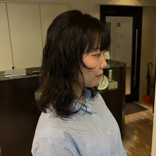 ミディアム rimi tabeiのヘアスタイル
