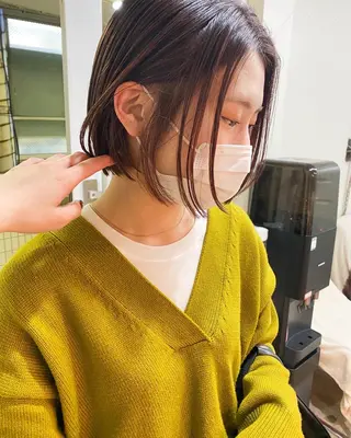 ショート カラー パーマ ヘアアレンジ くびれレイヤー/艶 カラー　MADOKAのヘアスタイル