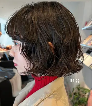 パーマ yukie/ ブリーチカラーのヘアスタイル