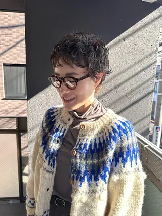 ショート パーマ 山口 悟のヘアスタイル