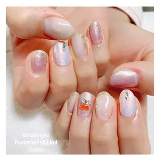 ミディアム ネイル 🐾enen style 🐾のネイルデザイン