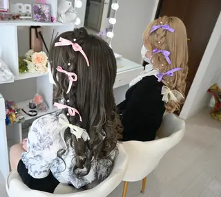 ヘアアレンジ 麻優 ヘアセットのヘアスタイル