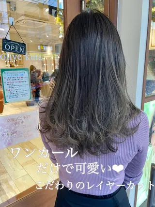 ロング カラー 清水 ちひろ ✄トップスタイリストのヘアスタイル