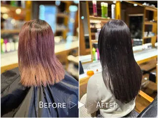 カラー ロング シールエクステ🎀 ホシノ🕒ユウカのヘアスタイル