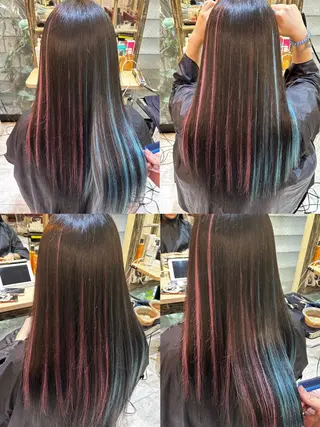 ロング カラー 佐伯 りょうのヘアスタイル