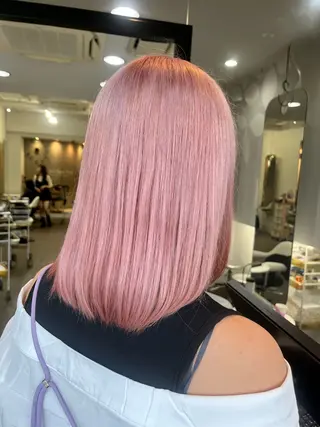 ミディアム カラー 透明感カラーショート ボブツムギ♡のヘアスタイル