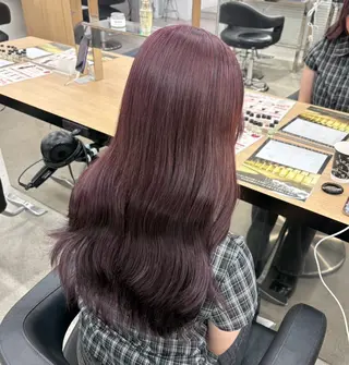 ロング miku/ラベンダー 透明感カラー🪻❤︎のヘアスタイル