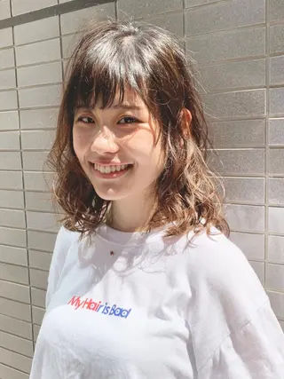 セミロング topstylist 満足度⭐️堀川星哉のヘアスタイル