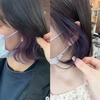 ショート レイヤー/艶髪カラー 森本くるみのヘアスタイル