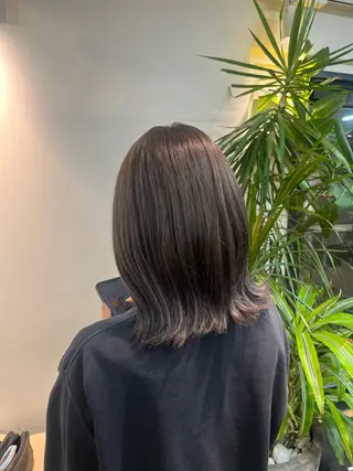 ミディアム 土田 莉来のヘアスタイル