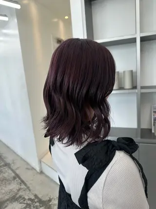 ミディアム カラー パーマ ヘアアレンジ 艶髪/髪質改善/縮毛 masae🌼のヘアスタイル