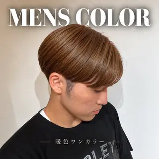 ショート カラー メンズ シャドウパーマ 小形のヘアスタイル