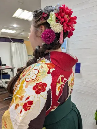 ヘアアレンジ 大人女性カット/ヘア セット✨️片本🌸のヘアスタイル