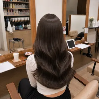 ロング 藤沢/ダブルカラー/ 艶カラー/五十嵐颯のヘアスタイル