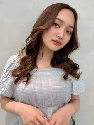 ロング 🦋盛れるレイヤー/ ベージュ/Ryugaのヘアスタイル