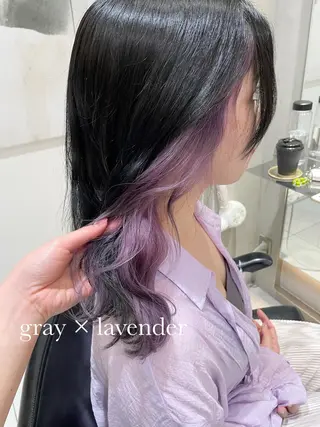 セミロング カラー ヘアアレンジ 艶髪/レイヤーカット 🐣misakiのヘアスタイル