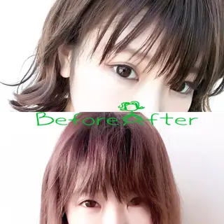 ミディアム 渋谷レイヤーカット❌ 縮毛矯正専門/武田涼のヘアスタイル