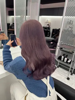ミディアム カラー 💖似合わせカラー ブリーチ💖レイヤーのヘアスタイル