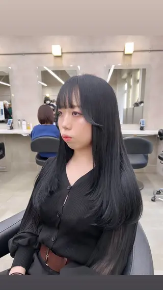 ロング カラー パーマ ヘアアレンジ メンズ 上品＆韓国風 🥀海心🥀のヘアスタイル