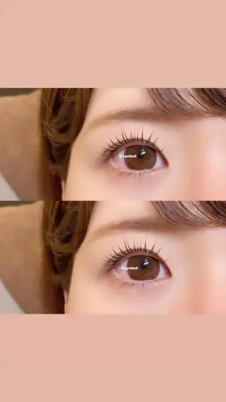 セミロング カラー パーマ ヘアアレンジ メンズ キッズ ネイル マツエク・マツパ アイブロウ 𝑹 eyelashのマツエク・マツパデザイン