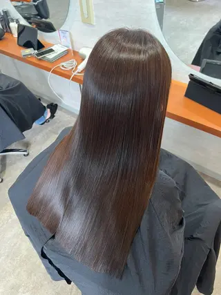 ロング 前田 輝のヘアスタイル
