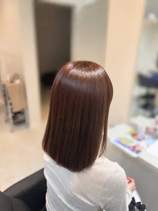 ミディアム めぐみ/透明感カラー /ヘアセットのヘアスタイル
