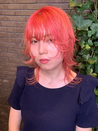 セミロング 【ロングウルフカット 姫カット】伊藤裕哉のヘアスタイル