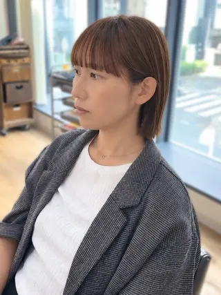 ミディアム カラー パーマ ヘアアレンジ メンズ キッズ 顔まわりで差がつく 🌿似合わせカットのヘアスタイル