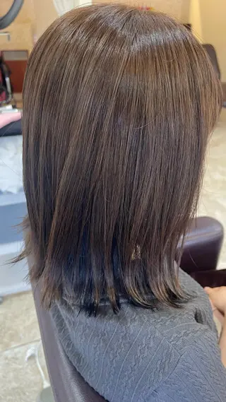 ミディアム 端野七海 縮毛矯正のヘアスタイル