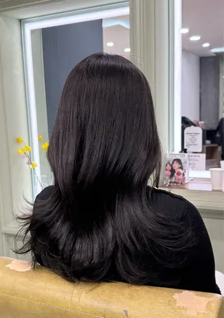 カラー AYANE ◝✩韓国ヘアのヘアスタイル