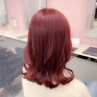 カラー girlな暖色ヘア 🪽🫧ハルナ🎀のヘアスタイル