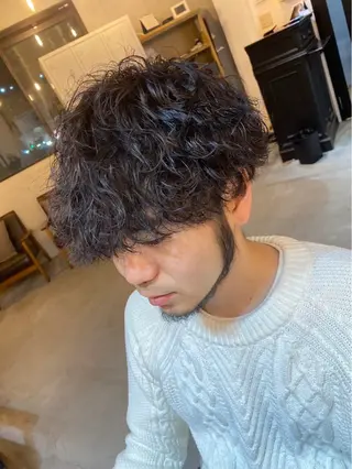 ショート ツイスパ/シャドウ 新井のヘアスタイル