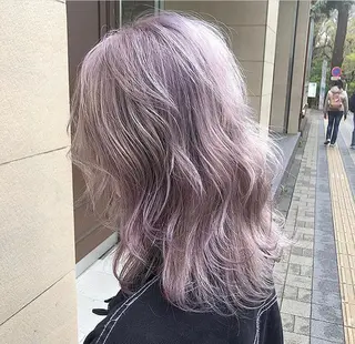 セミロング カラー ヘアアレンジ TSUNA 🌙 Lim 五反田のマツエク・マツパデザイン