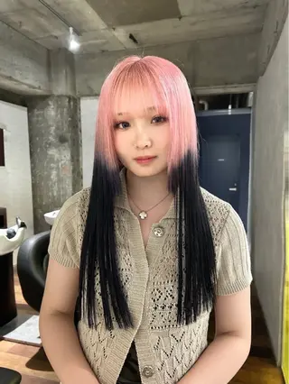 ロング カラー 梅田デザインカラー 🌈🏆ヒノキのヘアスタイル